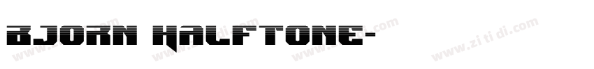 Bjorn Halftone字体转换
